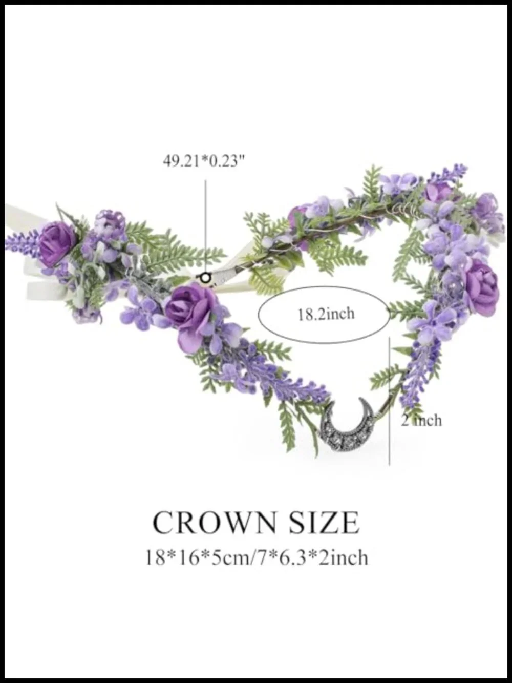 Fairy Flower Crown Women Elf Woodland Headpiece Cosplay Wedding